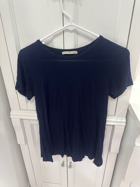 Active Basic Navy Short-Sleeve Crew Tee